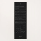 Solar Plexus Omhelzen van de schittering van Manip Yogamat (Achterkant)