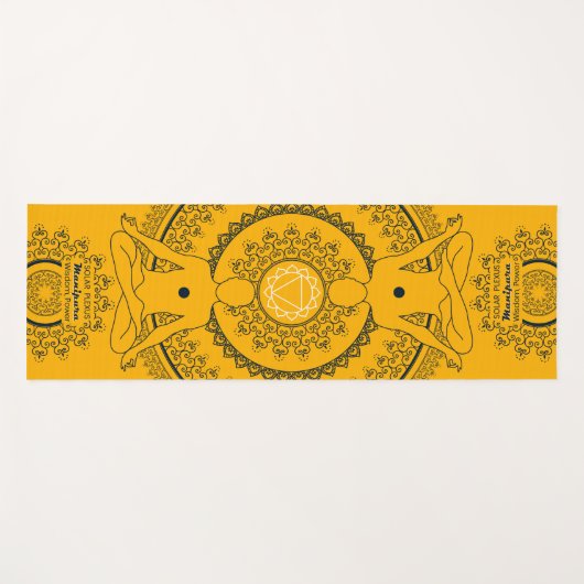 Solar Plexus Omhelzen van de schittering van Manip Yogamat (Voorkant (horizontaal))