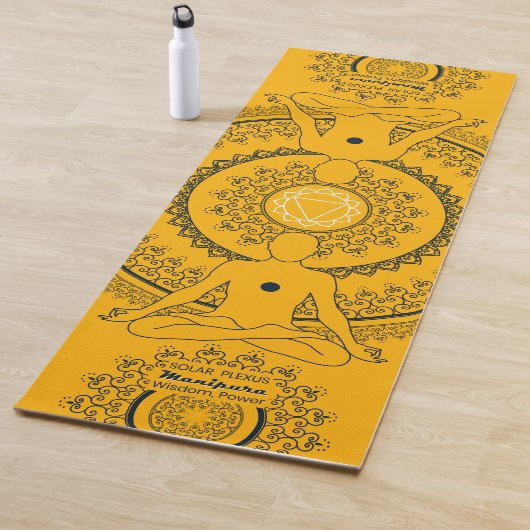 Solar Plexus Omhelzen van de schittering van Manip Yogamat (In situ)