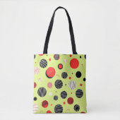 Solar Pop Abstract Geometric Tote Bag (Voorkant)
