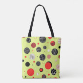 Solar Pop Abstract Geometric Tote Bag (Achterkant)