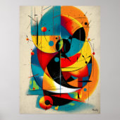 Solar Refrain – Mid-Century Bauhaus Flow Wandkunst Poster (Voorkant)