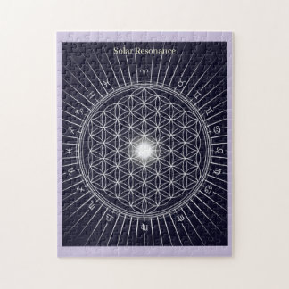 Solar Resonan Monochrome Art Jigsaw Puzzle ジグソーパズル Legpuzzel