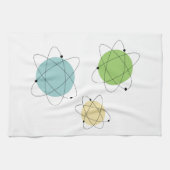 Solar Retro Mid Century moderne Schattigee keukenh Theedoek (Horizontaal)