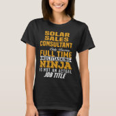 Solar Sales Consultant T-shirt (Voorkant)