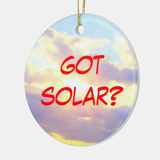 Solar-sierbloem Keramisch Ornament (Links)