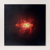 Solar Spirit Fiery in de donkere ruimte Legpuzzel (Horizontaal)