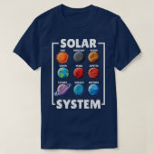 Solar Star System Planet Science Astronomy Lovers T-shirt (Design voorkant)