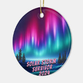 Solar Storm Survivor 2024 noorderlicht Keramisch Ornament (Links)