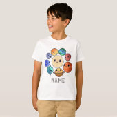 Solar-systeem 8 Planets Boy Girl Kinder T-shirt (Voorkant volledig)