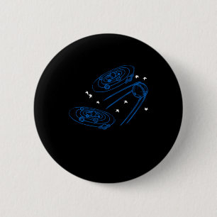 Solar System 2 I Love My Planet Space Galaxy Ronde Button 5,7 Cm