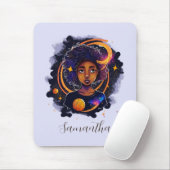 Solar System Afro Woman Muismat (Met muis)