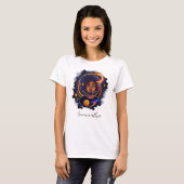 Solar System Afro Woman T-shirt (Voorkant volledig)