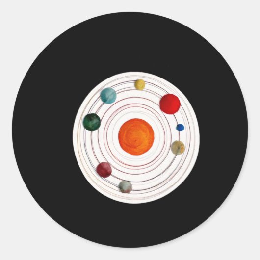 Solar System Art Sticker (Voorkant)