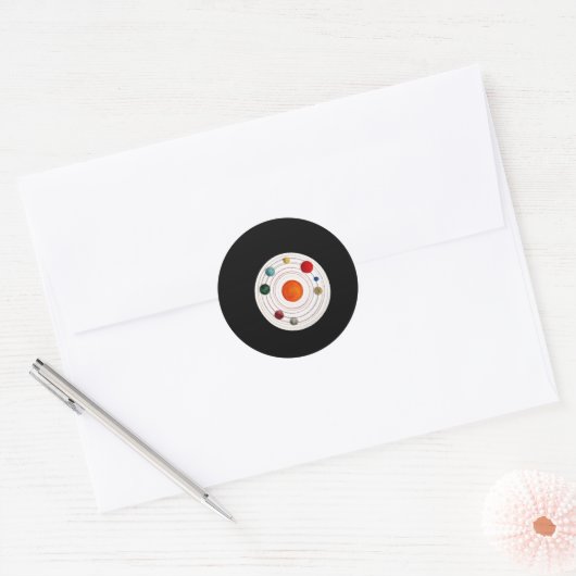 Solar System Art Sticker (Envelop)
