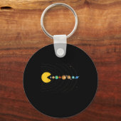 Solar System Astronomy Space Video Games Funny Gra Sleutelhanger (Voorkant)