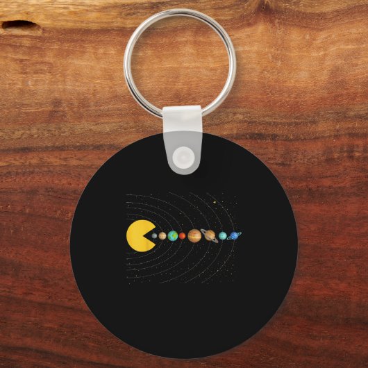 Solar System Astronomy Space Video Games Funny Gra Sleutelhanger (Voorkant)