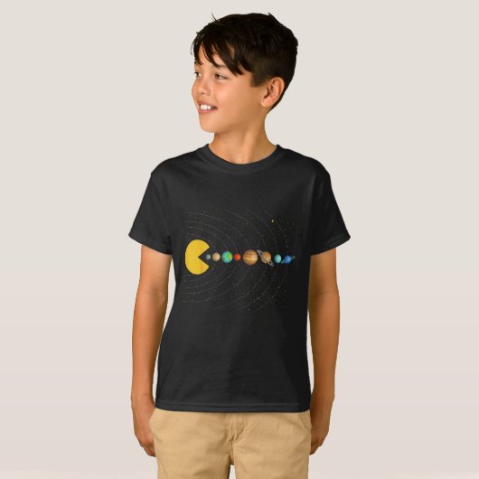 Solar System Astronomy Space Video Games Funny Gra T-shirt (Voorkant volledig)