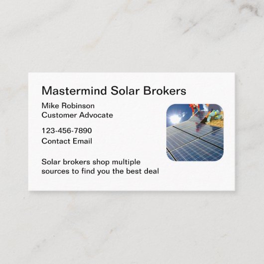 Solar System Broker Visitekaartjes (Voorkant)