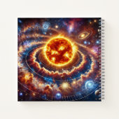 Solar System & Cosmic Exploration Notitieboek (Achterkant)