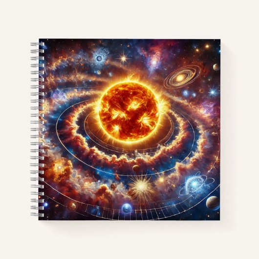 Solar System & Cosmic Exploration Notitieboek (Voorkant)
