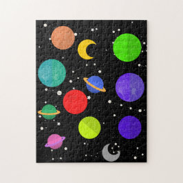 Solar System Jupiter Sun Moon Neptun Space Legpuzzel