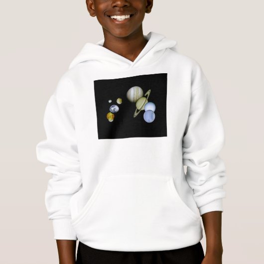 Solar System Kinder Geboste Sweatshirt Science gif (Voorkant)