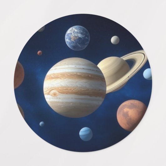 Solar System Montage Labels (Design 1)