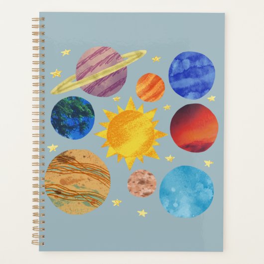 Solar System Notebook | Space Planets Educational  Planner (Voorkant)