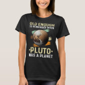Solar System old enough Pluto Space and Planets Sc T-shirt (Voorkant)