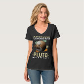 Solar System old enough Pluto Space and Planets Sc T-shirt (Voorkant volledig)