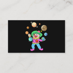 Solar System Planet Clown Juggling Circus for Acro Visitekaartje