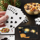 Solar System Planets in Deep Dark Space Pokerkaarten (Insitu)