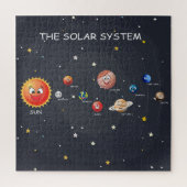 Solar System Planets jigzaagpuzzel Legpuzzel (Verticaal)