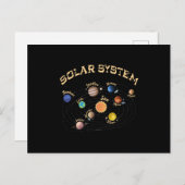 Solar System Planets Kids Knowledge Outer Space Briefkaart (Voorkant / Achterkant)