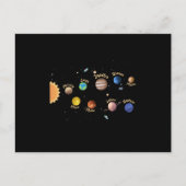 Solar System Planets Kids Knowledge Outer Space Briefkaart (Voorkant)
