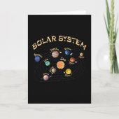 Solar System Planets Kids Knowledge Outer Space Kaart (Voorkant)