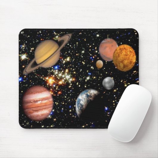 Solar System Planets Mousepad Muismat (Met muis)