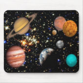 Solar System Planets Mousepad Muismat (Voorkant)