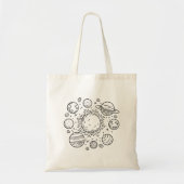 Solar System Planets Outer Space Galaxy Universe Tote Bag (Voorkant)