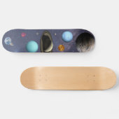 Solar system planets persoonlijk skateboard (Horizontaal)