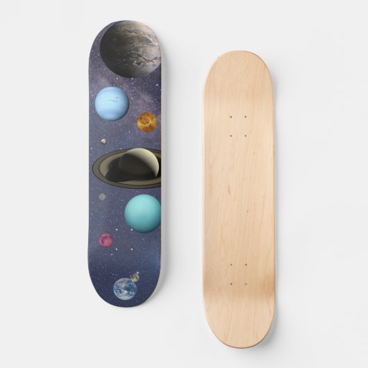 Solar system planets persoonlijk skateboard (Voorkant)