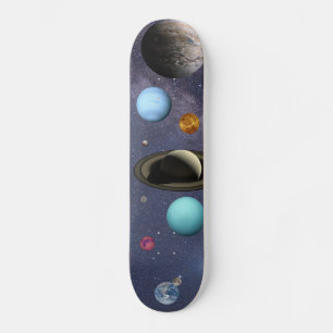 Solar system planets persoonlijk skateboard