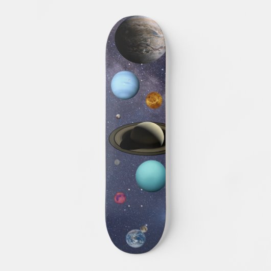Solar system planets persoonlijk skateboard (Voorkant)