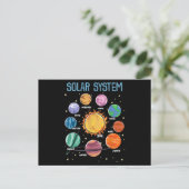 Solar System Planets Science Space Boys Girls STEM Briefkaart (Staand voorkant)