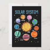 Solar System Planets Science Space Boys Girls STEM Kaart (Voorkant)