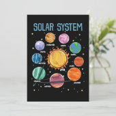 Solar System Planets Science Space Boys Girls STEM Kaart (Staand voorkant)