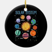 Solar System Planets Science Space Boys Girls STEM Keramisch Ornament (Achterkant)