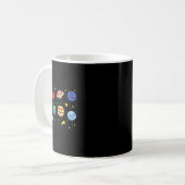 Solar System Planets Science Space Boys Girls Stem Koffiemok (Voorkant links)