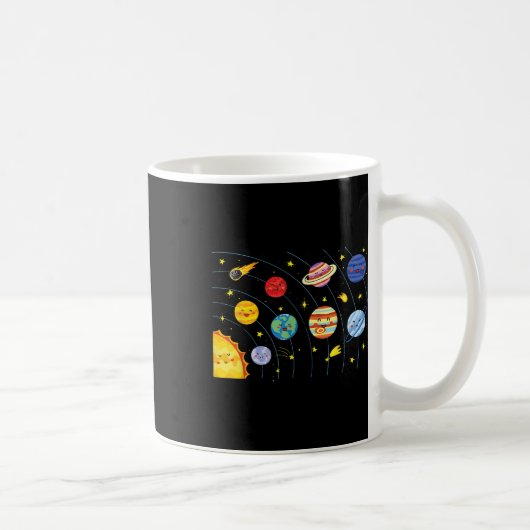 Solar System Planets Science Space Boys Girls Stem Koffiemok (Rechts)